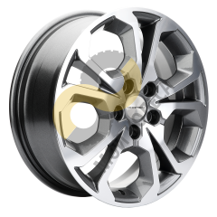 Khomen Wheels KHW1711 6.5x17 5x108  ET33 Dia60.1 Gray-FP ()