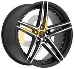 HARP Y-22 10x20 5x112  ET40 Dia72.6 Satin Black Machined Face ()