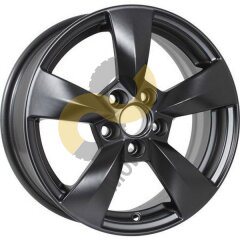 KDW KD1543 6x15 5x100 ET38 Dia57.1 Matt Black Painted