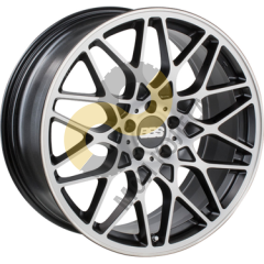 BBS RX 8.5x19 5x120  ET32 Dia82 schwarz diamant gedreht ()