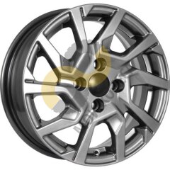 KDW KD1420 5.5x14 4x100 ET40 Dia56.6 Grey Painted
