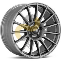 OZ Superturismo Dakar 9.5x21 5x130  ET55 Dia71.6 MATT GRAPHITE SILVER LETTERING ()