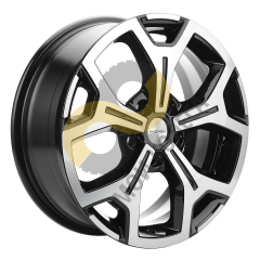 Khomen Wheels KHW1710 6.5x17 5x114,3  ET40 Dia64.1 Black-FP ()