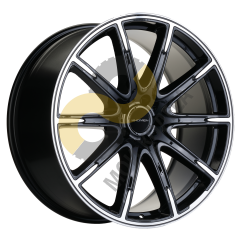 Khomen Wheels KHW1903 9.5x19 5x112  ET25 Dia66.6 Black-FP ()