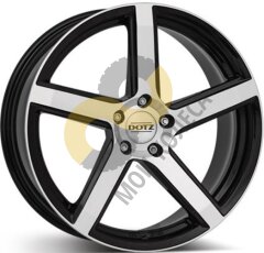 DOTZ CP5 7.0x17 5x100 ET38 Dia60.1 Black Polished