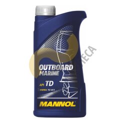 Моторное масло Mannol Outboard Marine 2T полусинтетическое 1 л.