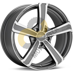 OZ Montecarlo HLT 9.5x20 5x112 ET33 Dia79 Matt Dark Graphite Dimond Cut