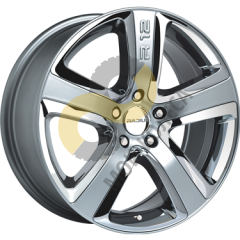 Radius R12 9x19 5x112 ET45 Dia75 Satin Silver Chrome