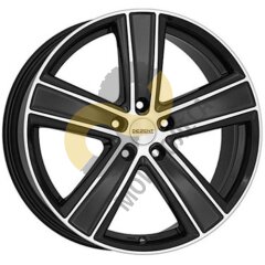 DEZENT TH dark 8.5x19 5x108  ET45 Dia70.1 Matt Black Polished Face ()