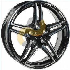 Yamato Haruki 7.5x17 5x112  ET38 Dia66.6 Black-FP 