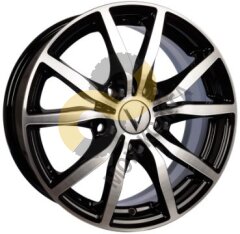 Vector K57 6.5x15 5x100 ET38 Dia57.1 алмаз черный