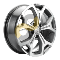 Khomen Wheels KHW1710 7x17 5x108  ET33 Dia60.1 Gray-FP 