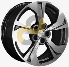 Khomen Wheels KHW1724 7x17 5x108 ET36 Dia65.1 Black-FP