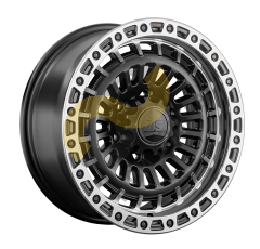 LS Wheels LS1348 8.5x17 6x139,7 ET25 Dia100.1 BKSL