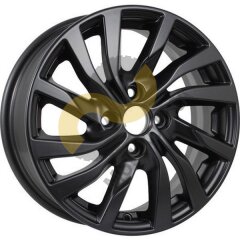 KDW KD1546 6x15 4x100 ET40 Dia60.1 Matt Black Painted