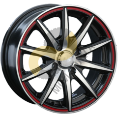 LS Wheels LS221 6.5x15 4x98  ET32 Dia58.6 FBKFRL ()