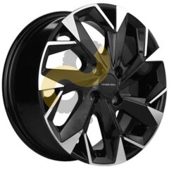 Khomen Wheels KHW1402  5.5x14 4x100  ET43 Dia67.1 Black-FP 