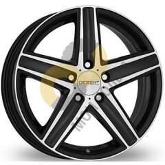 DEZENT TG 7.0x17 5x112  ET40 Dia66.6 Matt Black Polished Face ()