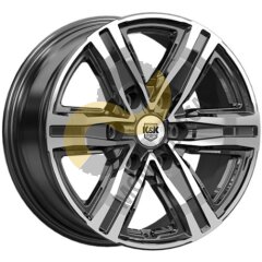КиК R8 7.5x17 6x139,7 ET30 Dia106.1 алмаз черный
