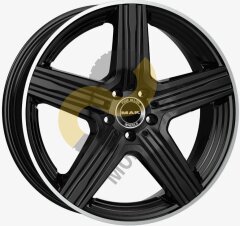 MAK Lewis 9.0x18 5x112 ET30 Dia66.6 Gloss Black Mirror Ring