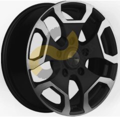 Khomen Wheels KHW1725 6.5x17 5x139,7 ET40 Dia98.5 Black-FP