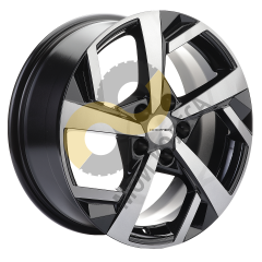 Khomen Wheels KHW1712 7x17 5x112  ET54 Dia57.1 Black-FP ()