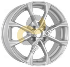 KDW KD1590 6x15 4x100 ET45 Dia54.1 Silver_Painted